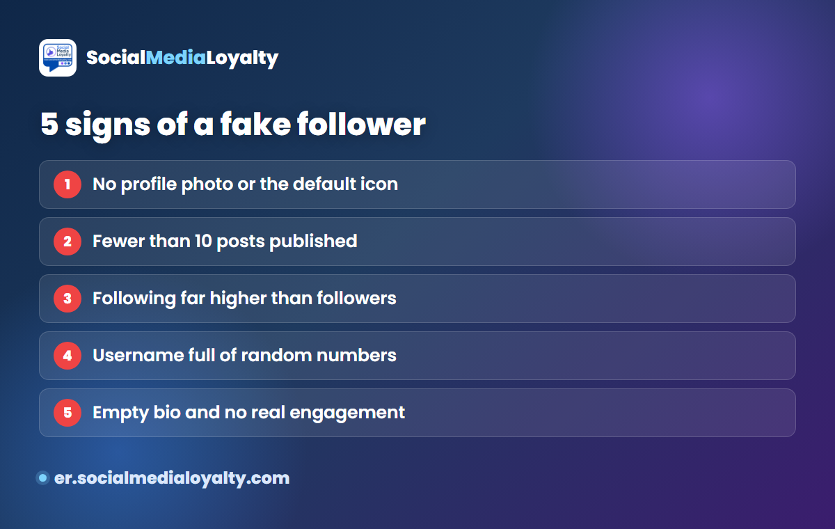 5 signs of a fake Instagram follower