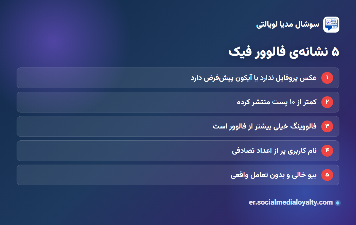 ۵ نشانه‌ی فالوور فیک در اینستاگرام