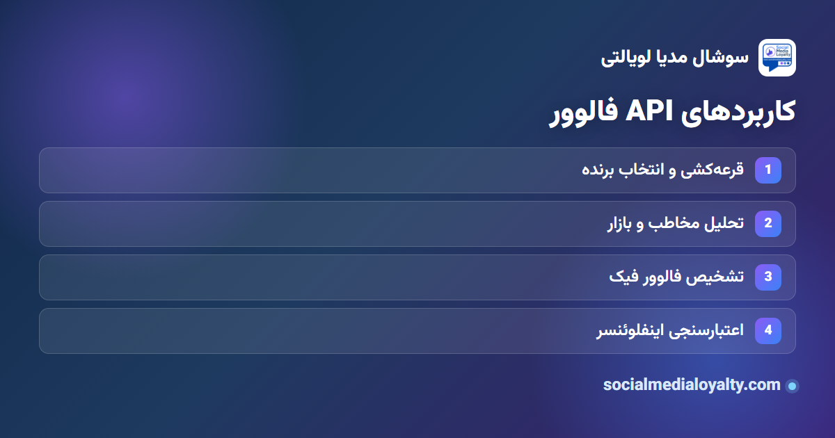 کاربردهای API فالوور اینستاگرام