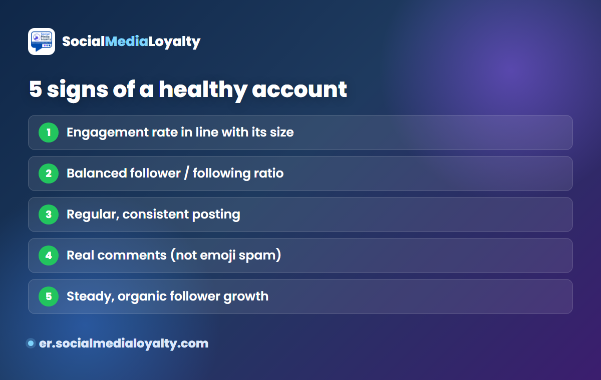 5 signs of a healthy Instagram account