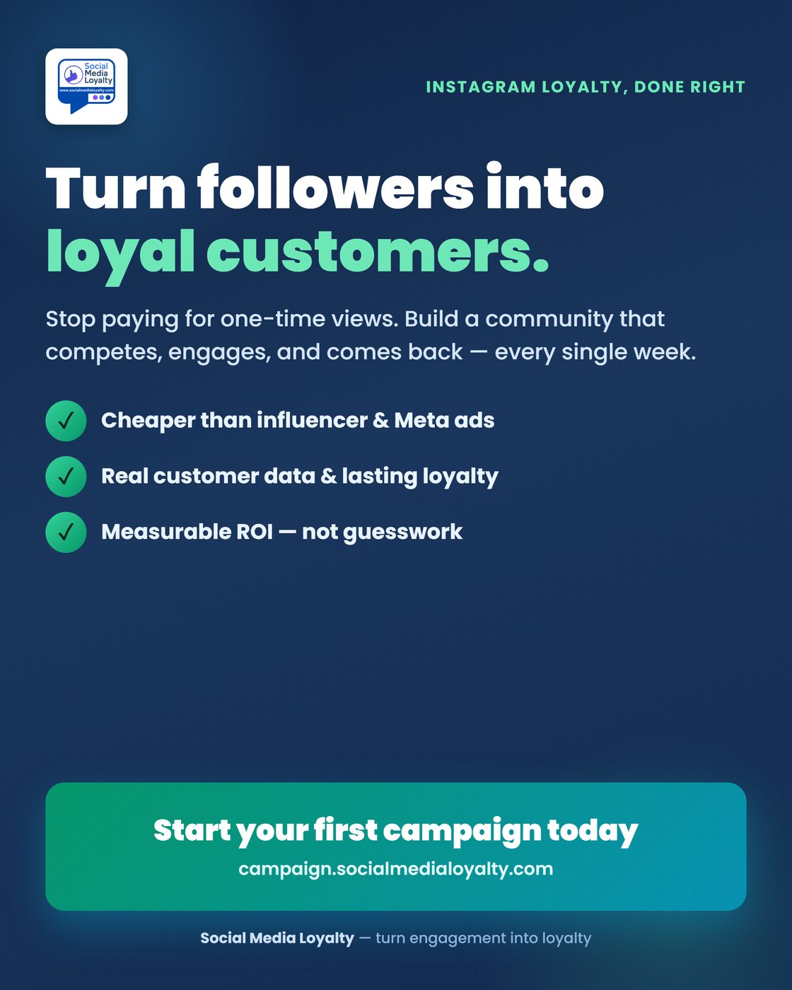 Turn engaged social media followers into loyal customers