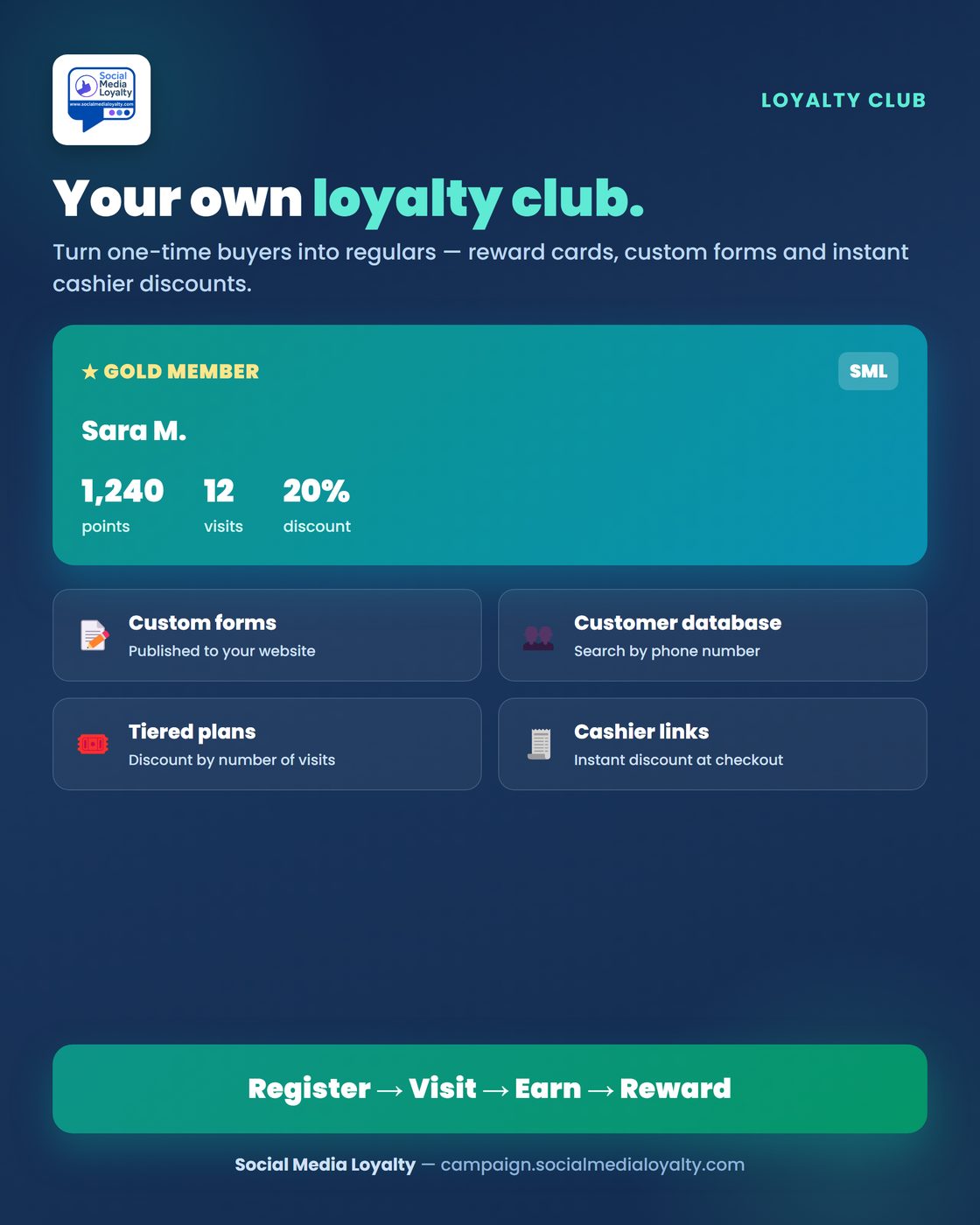 Turn giveaway participants into a loyal customer club
